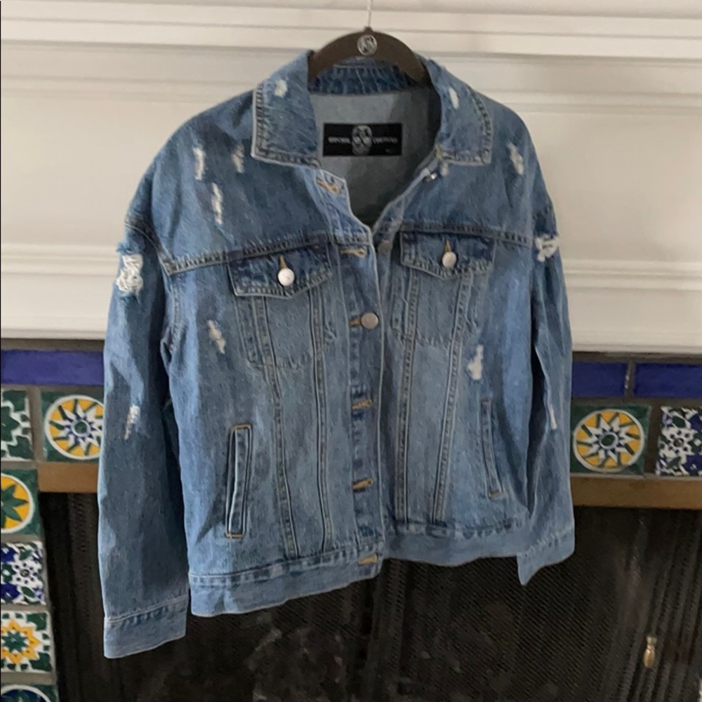 Embellished jean jacket